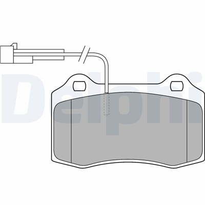 FREN BALATASI ÖN FİŞLİ ALFA ROMEO 147 3.2 03-10, 156 3.2 02-06, GTV 3.0 / 3.2 96-05, FIAT COUPE 2.0 96-00, PEUGEOT 406 COUPE 2.2 / 3.0 97-04 
