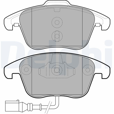 FREN BALATASI ÖN FİŞLİ AUDI Q3 1.4 / 2.0 11-18, VW SHARAN 1.4 / 2.0 10 =>, TIGUAN 1.4 / 2.0 07-18 