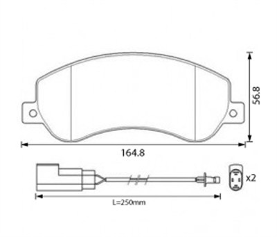 FREN BALATASI ÖN FİŞLİ [ FORD TRANSİT V 347 ] 