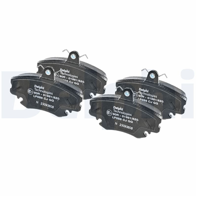 FREN BALATASI ÖN FİŞLİ PEUGEOT 205 I 1.9 86-87, 205 II 1.9 87-94, 305 II 1.9 82-88, RENAULT CLIO I 1.2/1.4/1.7/1.8 91-98, CLIO II 1.5/1.6 98-05, DACIA LOGAN 1.2/1.4/16 04 => 