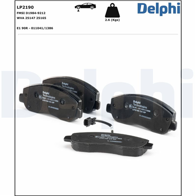 FREN BALATASI ÖN FİŞLİ RENAULT MASTER III 2.3 DCI 10 => 