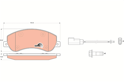 FREN BALATASI ÖN FORD TRANSIT 2.2 TDCİ 06-14 