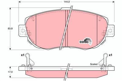FREN BALATASI ÖN LEXUS GS 300 93-04, 400 97-00, 430 00-04, IS I 200 99-05, 300 01-05 