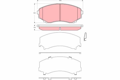 FREN BALATASI ÖN MAZDA MPV II 2.3 02-06, 2.0 Dİ 02-06, 3.0 İ V6 02-06 