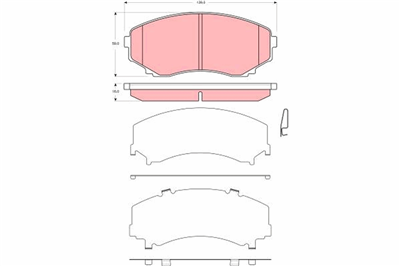 FREN BALATASI ÖN MAZDA MPV II 2.3 02-06, 2.0 Dİ 02-06, 3.0 İ V6 02-06 
