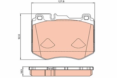 FREN BALATASI ÖN MERCEDES-BENZ C SERİSİ C 250 14-18, C 300 15-18, C 350 E 15-18, C 400 4-MATİC 14=> 