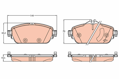 FREN BALATASI ÖN MERCEDES-BENZ C SERİSİ C 160 15=>, C 180 14=>, C 200 13-18, C 250 14-18, C 300 15-18, C 350 E 15-18, C 200 D 15=>, C SERİSİ T-MODEL C 160 15=>, C 180 14=>, C 200-250 14-18, C 300 15-18, C 350 E 15-18 