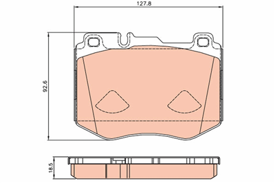 FREN BALATASI ÖN MERCEDES-BENZ C SERİSİ C 250 14-18, C 300 15-18, C 350 E 15-18, C 400 4-MATİC 14=> 