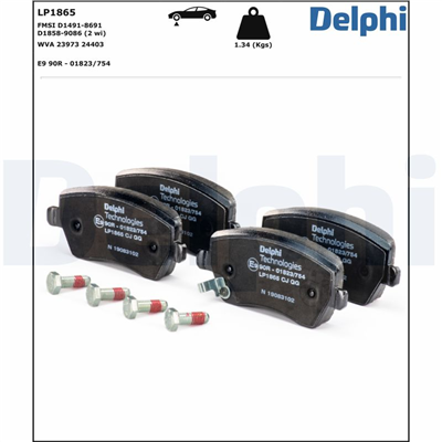 FREN BALATASI ÖN RENAULT CLIO III 1.2-1.4-1.6 16V 05=>, 2.0 16V 06=>, 1.5 DCİ 05=>, MODUS, NISSAN MICRA III 1.0-1.2-1.4 16V 03-10, 1.5 DCİ 03-10 