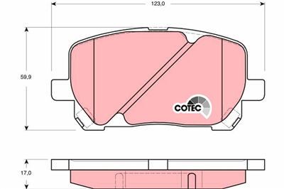 FREN BALATASI ÖN TOYOTA AVENSIS VERSO 2.0 01-09, 2.0 D 01-05 