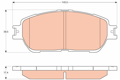 FREN BALATASI ÖN TOYOTA CAMRY SEDAN 2.0-2.4-3.0 01-06 