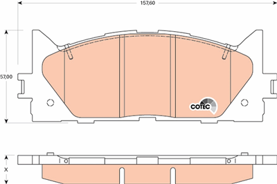 FREN BALATASI ÖN TOYOTA CAMRY SEDAN 2.4 06-11, 3.5 06-14 