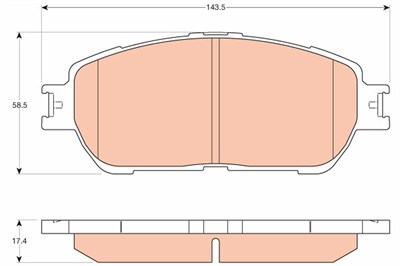 FREN BALATASI ÖN TOYOTA CAMRY SEDAN 2.0-2.4-3.0 01-06 