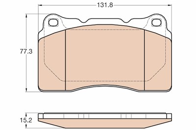 FREN BALATASI ÖN VOLVO S60 I 2.4 T5 04-10, 2.5 T AWD 02-10, R 2,5 T AWD 03-10, V70 II R 2,5 T AWD 03-07 