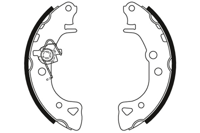 FREN BALATASI PABUÇLU ARKA CITROEN AX 10 E 86-88, 10 86-98, 11 86-97, 14 86-97, 14 D 88-97, 15 D 94-97 