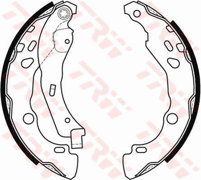 FREN BALATASI PABUÇLU ARKA CITROEN C-ELYSEE 1.2-1.6 VTİ 12=>, 1.6 HDİ 12=>, RENAULT CLIO IV 1.2 16V 12=>, 1.5 DCİ 12=>, 1.4-1.6 04=>, DACIA LOGAN 1.2 16V 06=>, 1.4-1.6 04=>, 1.5 DCİ 05=>, SANDERO 1.2 16V 08=>,1.4-1.6 08=>,1.6 16V 11=>, 1.5 DCİ 08=> 