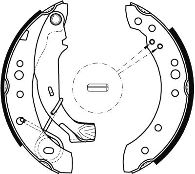 FREN BALATASI PABUÇLU ARKA CITROEN C2 1.1 03-12, 1.4 03-09, 1.4 16V 05-09, 1.4 HDİ 03-09 
