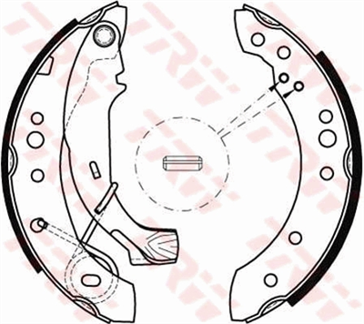 FREN BALATASI PABUÇLU ARKA CITROEN C2 1.1 03-12, 1.4 03-09, 1.4 16V 05-09, 1.4 HDİ 03-09 