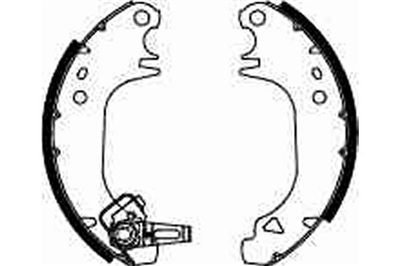 FREN BALATASI PABUÇLU ARKA CITROEN SAXO 1.0 X 96-03, 1.1 X,SX 96-03, 1.4 VTS 96-03, 1.5 D 96-04, 1.6 VTL,VTR 96-03,1.6 VTS 00-03 
