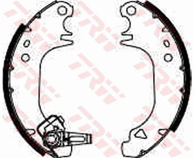 FREN BALATASI PABUÇLU ARKA CITROEN SAXO 1.0 X 96-03, 1.1 X,SX 96-03, 1.4 VTS 96-03, 1.5 D 96-04, 1.6 VTL,VTR 96-03,1.6 VTS 00-03 