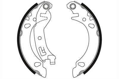FREN BALATASI PABUÇLU ARKA FIAT PANDA 1.1-1.2 03=>, 1.3 D MULTİJET 03=> 