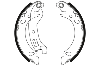 FREN BALATASI PABUÇLU ARKA FIAT PANDA 1.1-1.2 03=>, 1.3 D MULTİJET 03=> 