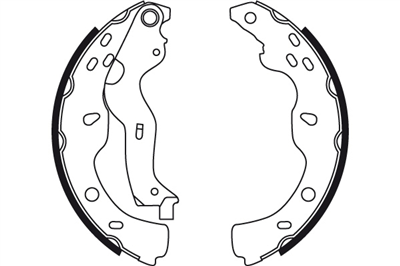 FREN BALATASI PABUÇLU ARKA FIAT SEDICI 1.6 16V 06-14, 1.9 D MULTİJET 06-11 