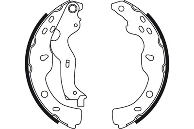 FREN BALATASI PABUÇLU ARKA FIAT SEDICI 1.6 16V 06-14, 1.9 D MULTİJET 06-11 