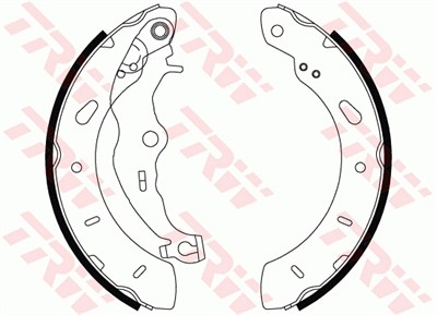 FREN BALATASI PABUÇLU ARKA FORD B-MAX 1.0 ECOBOOST 12=>, 1.4 12=>, 1.4 LPG 13=>, 1.6 Tİ 12=>, 1.5-1.6 TDCİ 12=> 