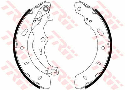 FREN BALATASI PABUÇLU ARKA FORD B-MAX 1.0 ECOBOOST 12=>, 1.4 12=>, 1.4 LPG 13=>, 1.6 Tİ 12=>, 1.5-1.6 TDCİ 12=> 