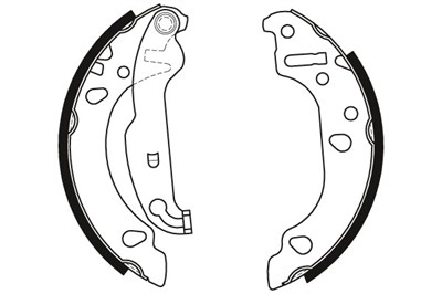 FREN BALATASI PABUÇLU ARKA FORD FIESTA IV 1.0 İ 99-02, 1.25 İ 16V 95-02, 1.3 İ 95-02, 1.8 D 95-00, 1.8 Dİ 00-02, KA 1.0 İ 99-08, 1.3 İ 96-08 
