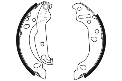 FREN BALATASI PABUÇLU ARKA FORD FIESTA IV 1.0 İ 99-02, 1.25 İ 16V 95-02, 1.3 İ 95-02, 1.8 D 95-00, 1.8 Dİ 00-02, KA 1.0 İ 99-08, 1.3 İ 96-08 