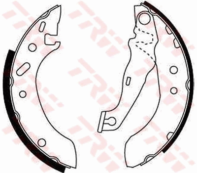 FREN BALATASI PABUÇLU ARKA FORD FIESTA IV 1.0 İ 96-02, 1.25 İ 16V 95-02, 1.3 İ 95-02, 1.8 D 95-00, 1.8 Dİ 00-02, KA 1.0 İ 99-08, 1.3 İ 96-08 
