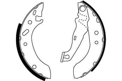 FREN BALATASI PABUÇLU ARKA FORD FIESTA IV 1.0 İ 96-02, 1.25 İ 16V 95-02, 1.3 İ 95-02, 1.8 D 95-00, 1.8 Dİ 00-02, KA 1.0 İ 99-08, 1.3 İ 96-08 