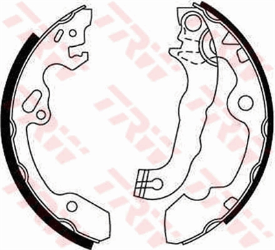 FREN BALATASI PABUÇLU ARKA FORD FOCUS 1.4-1.6 16V 98-04, 1.8 TDCİ 01-04, 1.8-2.0 16V 98-04, RS 02-04 