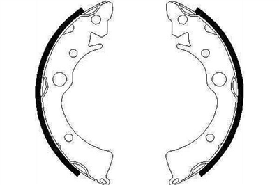 FREN BALATASI PABUÇLU ARKA HONDA CIVIC III HB 1.2 84-87, 1.3 83-87, 1.5 GL 83-87, 1.5 GTİ 86-87, 1.5 GT 85-87, CRX I 1.3 83-87, 1.5 İ 83-86, 1.6 İ 16V 86-87 