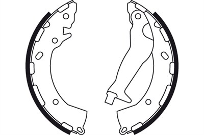 FREN BALATASI PABUÇLU ARKA HYUNDAI ACCENT IV SEDAN 1.4-1.6 10=>, İ10 1.0 11-17, 1.1-1.2 08-13, İ20 1.2-1.4 08-15, 1.6 08-12, 1.1 CRDİ 12-15, 1.4 CRDİ 08-15, 1.6 CRDİ 08-12 