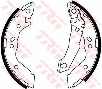 FREN BALATASI PABUÇLU ARKA HYUNDAI ACCENT I 1.3 94-00, 1.5 İ 16V 95-00, 1.5 İ 12V 94-00 