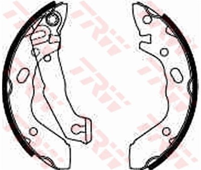 FREN BALATASI PABUÇLU ARKA HYUNDAI PONY 1.3 89-95, 1.5 İ 89-95, S COUPE 1.5 İ 90-96, 1.5 GS 90-92, PONY / EXCEL SEDAN 1.3 89-95, 1.5 90-95, 1.5 İ 90-95 
