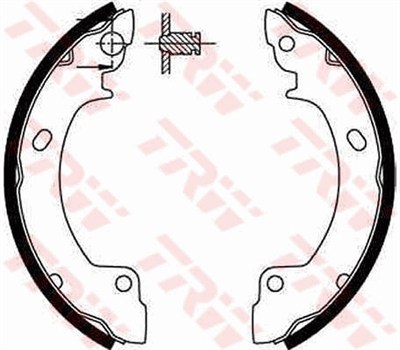 FREN BALATASI PABUÇLU ARKA HYUNDAI PONY 1.3 89-95, 1.5 İ 89-95, S COUPE 1.5 İ 90-96, 1.5 GS 90-92, PONY / EXCEL SEDAN 1.3 89-95, 1.5 90-95, 1.5 İ 90-95 