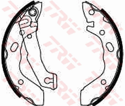 FREN BALATASI PABUÇLU ARKA HYUNDAI PONY 1.3 89-95, 1.5 İ 89-95, S COUPE 1.5 İ 90-96, 1.5 GS 90-92, PONY / EXCEL SEDAN 1.3 89-95, 1.5 90-95, 1.5 İ 90-95 