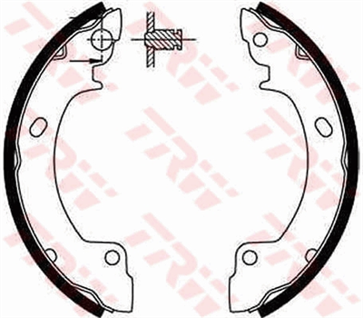 FREN BALATASI PABUÇLU ARKA HYUNDAI PONY 1.3 89-95, 1.5 İ 89-95, S COUPE 1.5 İ 90-96, 1.5 GS 90-92, PONY / EXCEL SEDAN 1.3 89-95, 1.5 90-95, 1.5 İ 90-95 