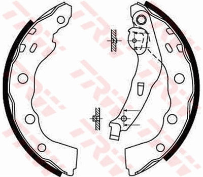 FREN BALATASI PABUÇLU ARKA MITSUBISHI CARISMA 1.6 97-06, 1.8 GDİ 00-06, 1.8 16V GDİ 97-06, 1.9 TD 96-00 