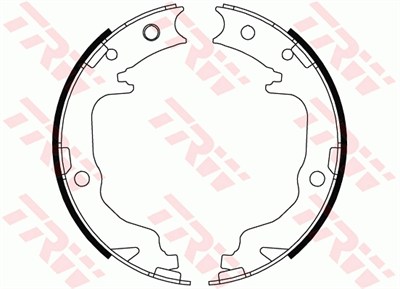 FREN BALATASI PABUÇLU ARKA MITSUBISHI LANCER VII 1.5-1.8 08=>, 1.8 DI-D 10=>, 2.0 DI-D 08=> 