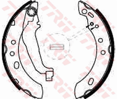 FREN BALATASI PABUÇLU ARKA NISSAN MICRA II 1.0 İ 16V 92-03, 1.3 İ 16V 92-00, 1.4 İ 16V 00-03, 1.5 D 98-03 