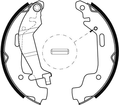 FREN BALATASI PABUÇLU ARKA OPEL AGILA 1.0 12V 00-07, 1.2 16V 00-07 