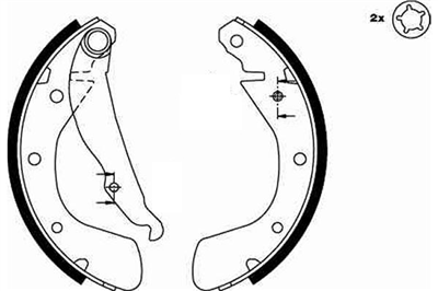 FREN BALATASI PABUÇLU ARKA OPEL ASTRA F HB 1.4 İ 91-98, 1.4 Sİ 92-98, 1.4 92-98, 1.4 İ 16V 96-98, 1.6 İ 91-98, 1.6 İ 16V 94-98, 1.7 D 92-98, CORSA B 1.0 İ 12V 96-00, 1.2 İ 93-00, 1.2 İ 16V 98-00, 1.4 İ 93-00, 1.4 Sİ 93-00, 1.4-1.6 İ 16V 94-00 