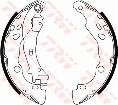 FREN BALATASI PABUÇLU ARKA PEUGEOT 1007 1.4 05=>, 1.4 16V 05=>, 1.4 HDİ 05=> 
