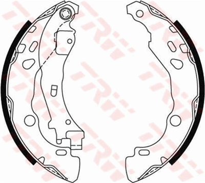 FREN BALATASI PABUÇLU ARKA PEUGEOT 1007 1.4 05=>, 1.4 16V 05=>, 1.4 HDİ 05=> 
