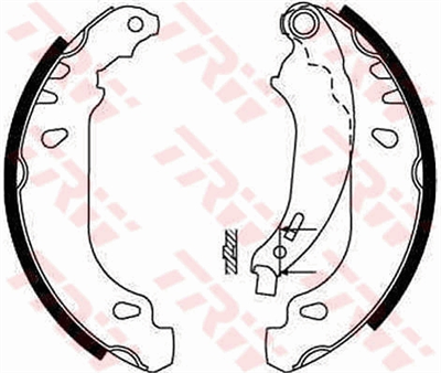 FREN BALATASI PABUÇLU ARKA RENAULT CLIO II 1.2 98=>, 1.2 16V 01=>, 1.4 98-05, 1.4 16V 99-08, 1.6 16V 98=>, 2.0 16V SPORT 00=>, 1.5 DCİ 01=>, 1.9 D 98-05, DACIA LOGAN 1.2 16V 06=>, 1.6 04=>, 1.6 16V 06=>1.5 DCİ 06=> 